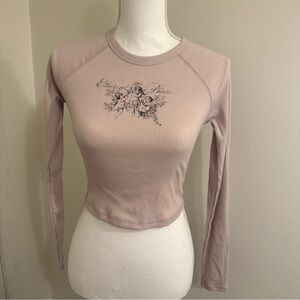 Arizona Jean Co Vintage Women’s Crop Top Angel Ethereal Phase Small Lavender